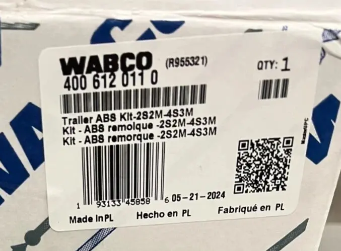 R955321 Genuine Wabco Trailer Abs Valve And Electronic Control Unit Assembly 2