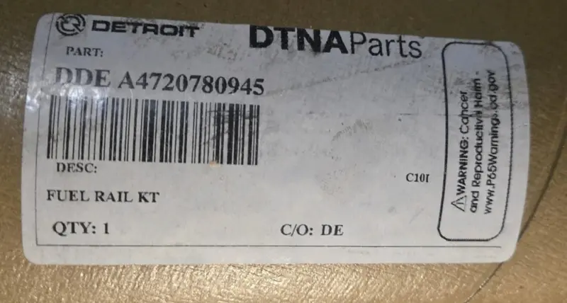 Ra4720780945 Genuine Detroit Diesel Fuel Rail Kit Dd15 2