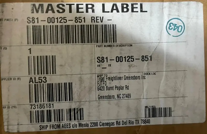 S81-00125-851 Genuine Freightliner Wiring Harness 1