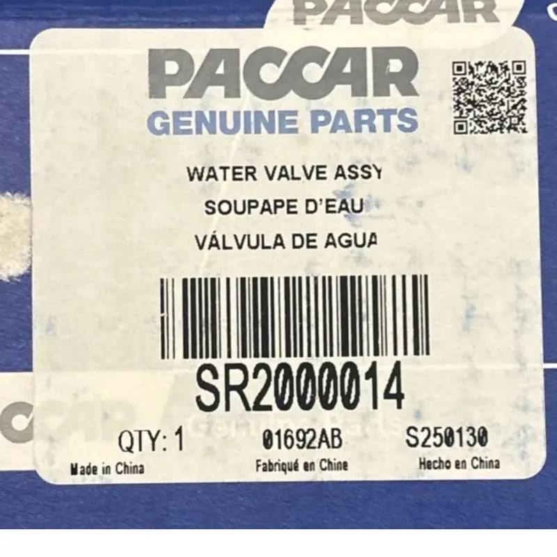 Sr2000014 Genuine Paccar Water Valve Assembly 2