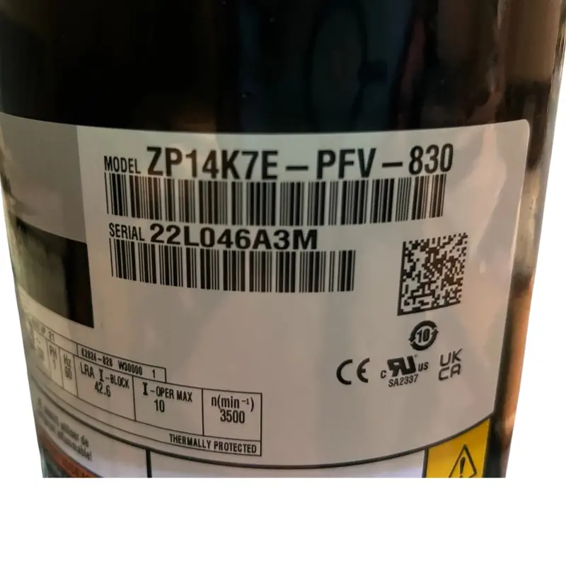 Zp14k7e-Pfv-830 Genuine Copeland Scroll Compressor 2