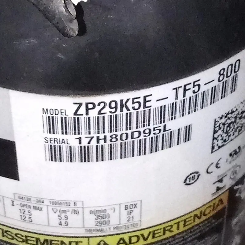 Zp29k5etf5800 Copeland Scroll Compressor 2