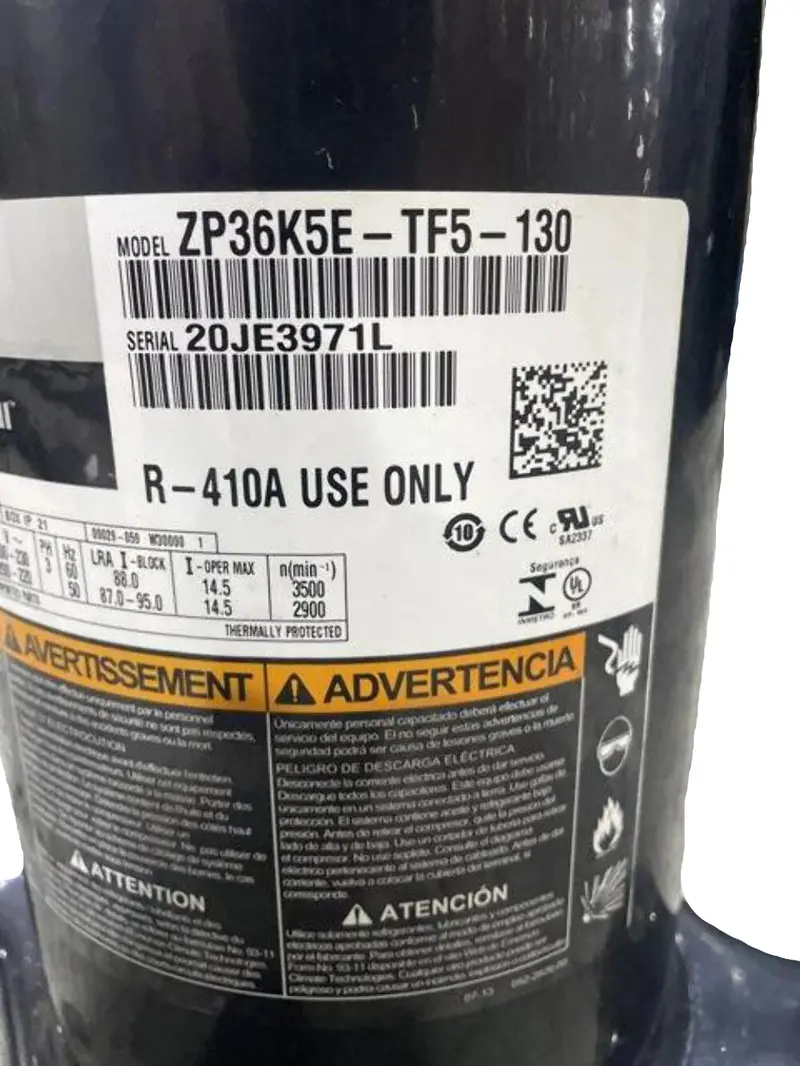 Zp36k5e-Tf5-130 Genuine Copeland Scroll Compressor 2