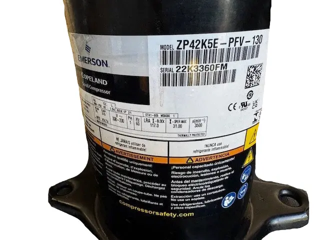 Zp42k5e-Pfv-130 Genuine Copeland Scroll Compressor 2