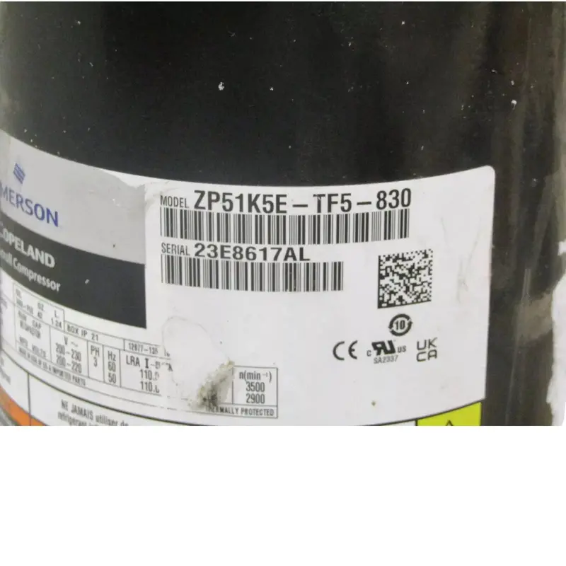 Zp51k5e-Tf5-130 Copeland Scroll Compressor 2