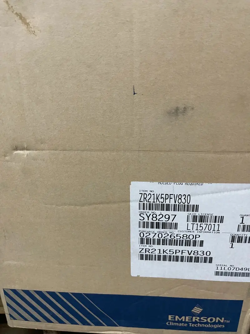 Zr21k5-Pfv-830 Genuine Copeland Scroll Compressor 2