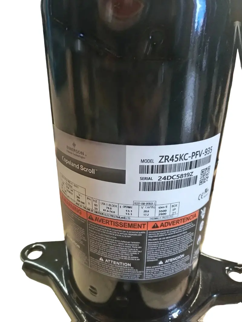 Zr45kc-Pfv-935 Genuine Copeland Scroll Compressor 1