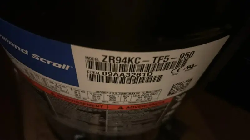 Zr94kc-Tf5-950 Genuine Copeland Scroll Compressor 1