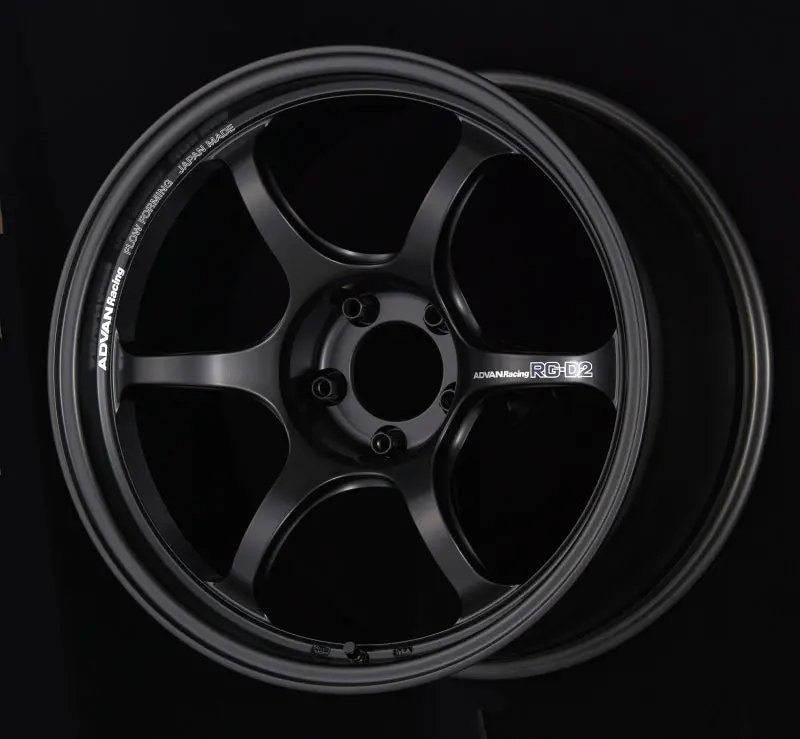Advan Rg-D2 Forged Alloy Wheel – 18X8", +44 Offset, 5X114.3, Semi-Gloss Black 1