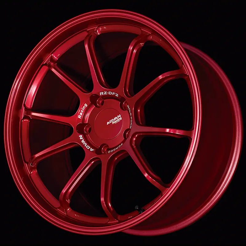 Advan Rz-Df2 Forged Wheel For Porsche – 20X10", +40 Offset, Racing Candy Red 1