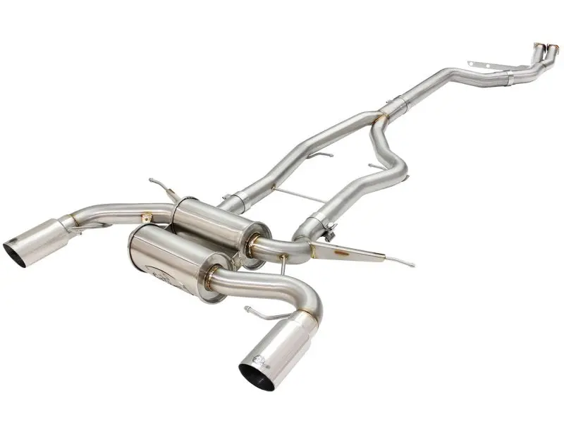 Afe Machforce Xp Stainless Steel Cat-Back Exhaust For 2011–2013 Bmw 335I (E90/E92, 3.0L) – Polished 3.0" To 2.5" Tip 1