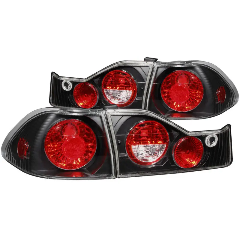 Anzo Black Led Taillight Assembly For 1998–2000 Honda Accord 1