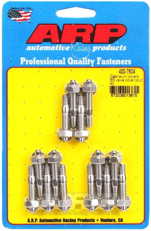 Arp Stainless Steel Valve Cover Stud Kit With Cast Aluminum Covers 1