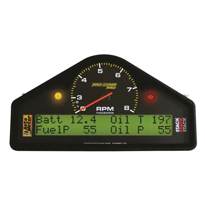 Autometer Pro-Comp Race Dash Gauge – 0–8,000 Rpm, Speed, Oil Pressure & Temp, Water Temp, Fuel Pressure, Battery Voltage 1