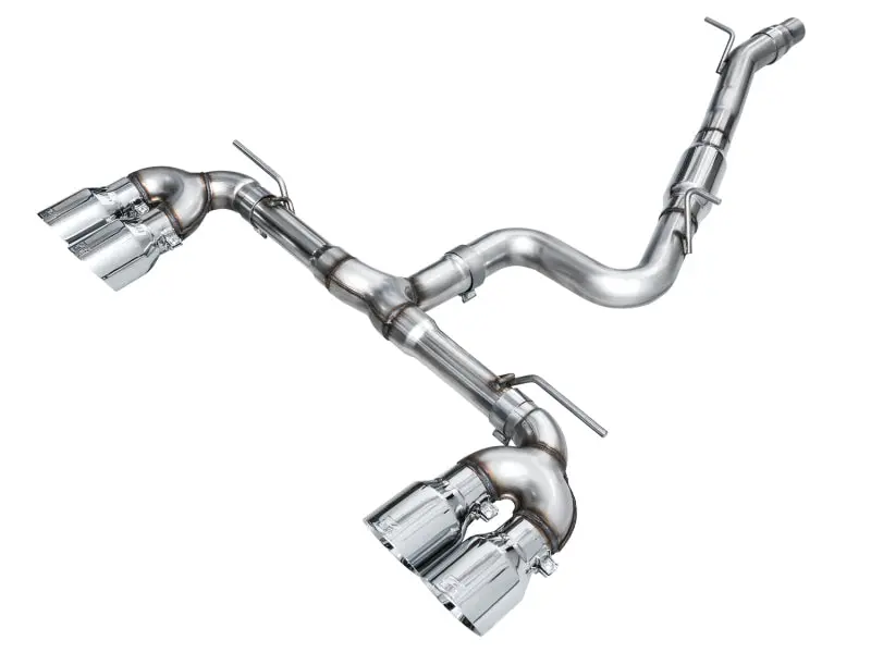 Awe Track Edition Quad Exhaust – 3-Inch, Chrome-Silver Tips, For Mk8 Volkswagen Golf R 1
