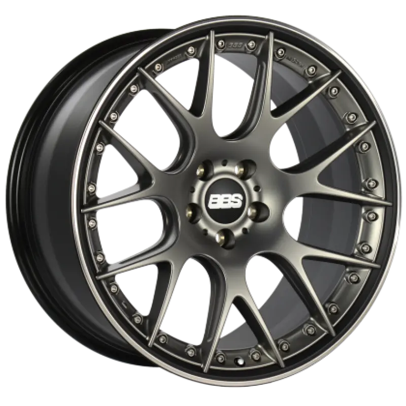 Bbs Ch-Rii 22X11.5 Inch Satin Platinum Wheel With Black Lip & Ss Rim Protector – 5X112 Bolt Pattern, Et38 Offset, 82Mm Hub Bore 1