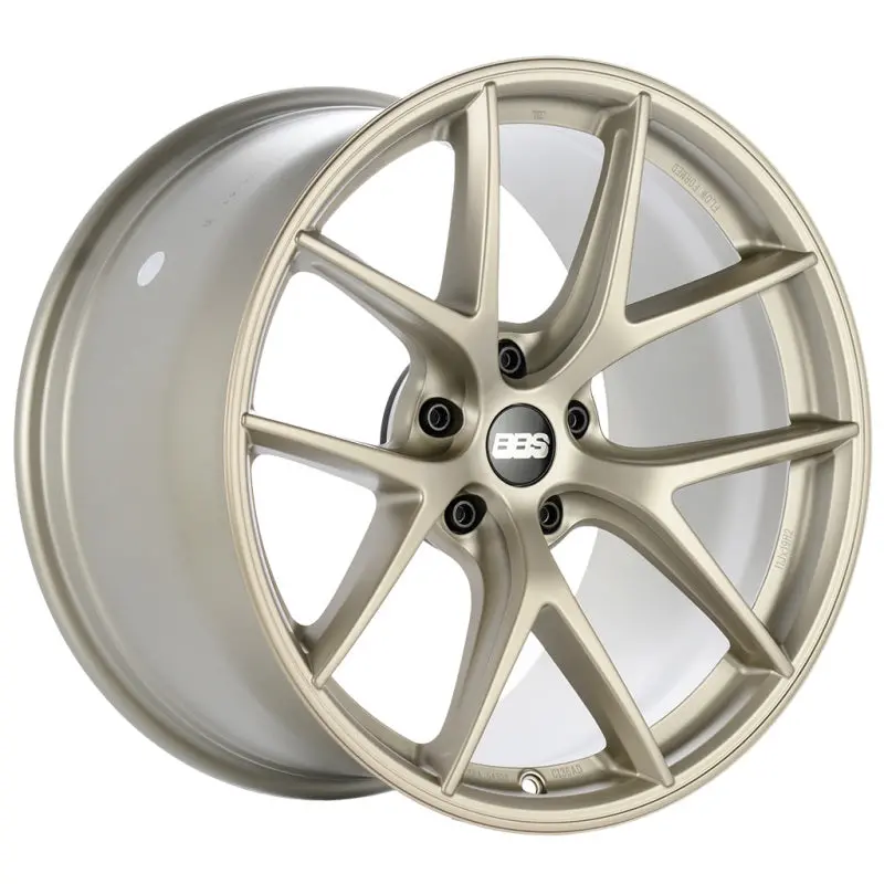 Bbs Ci-R 19X8 Inch Satin White-Gold Alloy Wheel – Et59 Offset, Zero-Face Design 1
