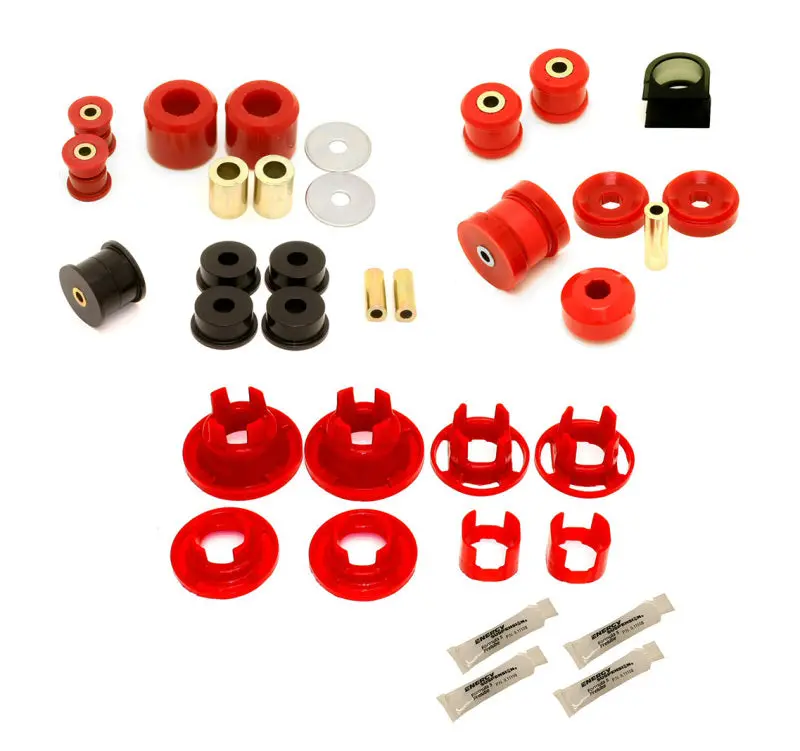 Bmr Total Suspension Bushing Kit For 2010–2011 Camaro – Includes Front & Rear Components (Bk041/Bk021/Bk022), Black/Red Colorway 1