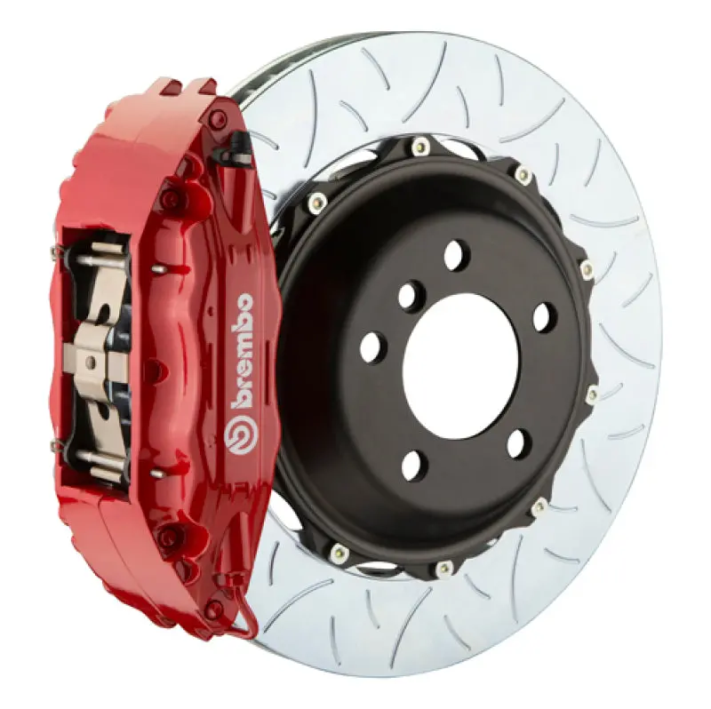 Brembo 92-00 Viper Rt-10/Gts Front Gt Bbk 4 Piston Cast 2Pc 355X32 2Pc Rotor Slotted Type-3-Red 1