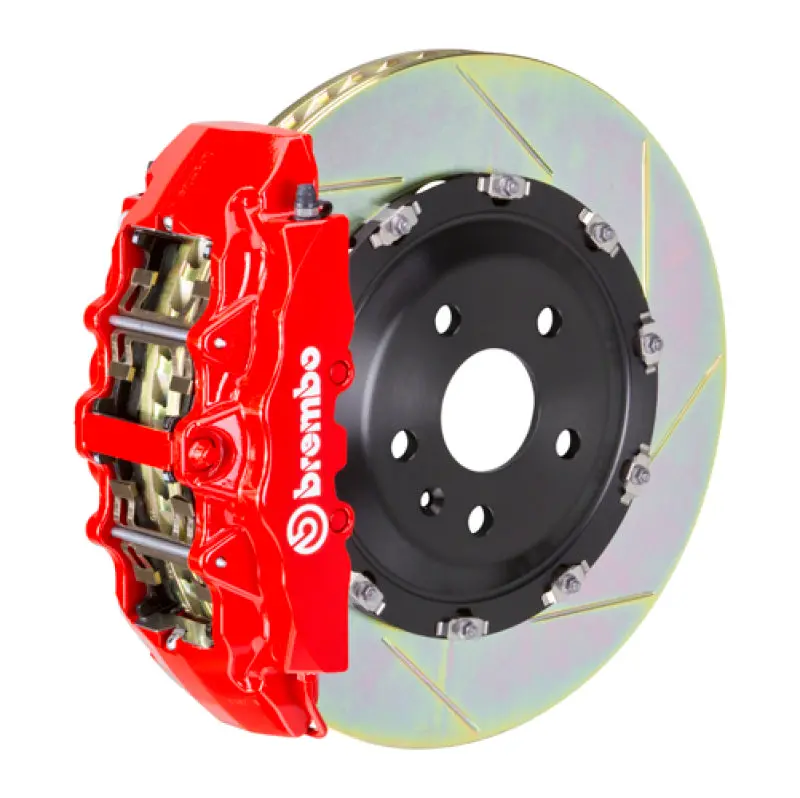 Brembo Gt Big Brake Kit For Audi A4/A5 (2008–2017) – Front 380X34Mm Two-Piece Slotted Rotors, 6-Piston Calipers, Red Finish 1