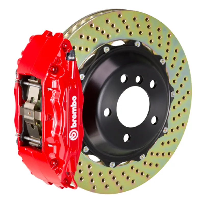Brembo Gt Big Brake Kit – Front, 6-Piston Calipers With Drilled 355X32 Rotors For 2001–2007 Mercedes C-Class (Including Amg) 1