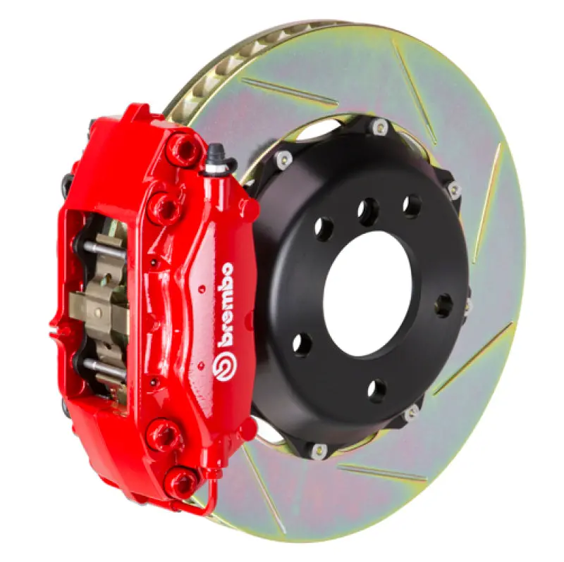 Brembo Gt Big Brake Kit – Rear, 4-Piston Calipers With Slotted 328X28Mm Two-Piece Rotors For 2000–2002 Audi S4 1