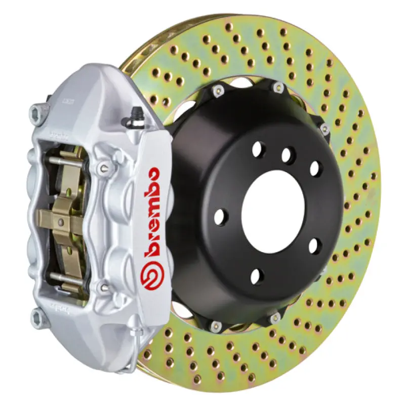Brembo Gt Rear Big Brake Kit – 4-Piston Calipers, 380X28Mm Drilled 2-Piece Rotors For 2005–2007 Maserati Quattroporte & 2008 Maserati Granturismo 1