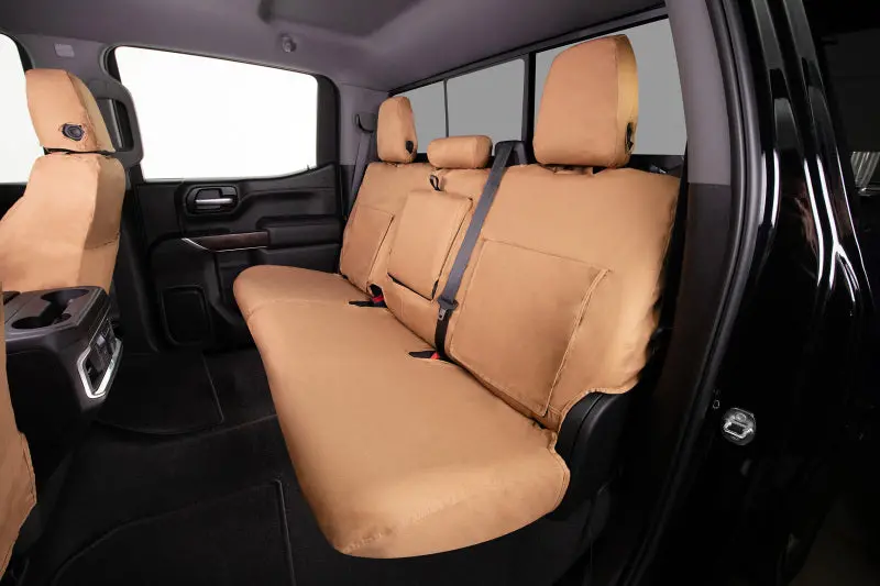 Covercraft 22-24 Ford Maverick Polycotton Seatsaver Custom Second Row Seat Covers - Tan 1