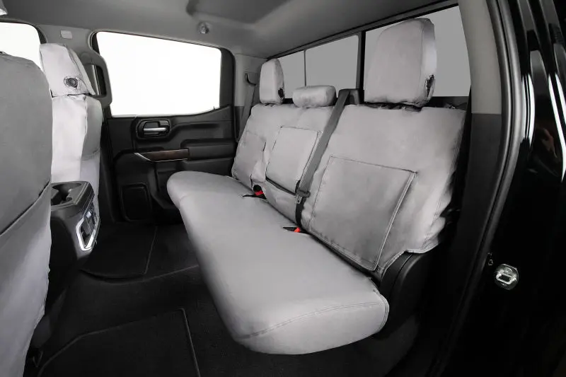 Covercraft Polycotton Seatsaver Custom Third-Row Seat Covers For 2018–2023 Chevrolet Traverse – Gray 1