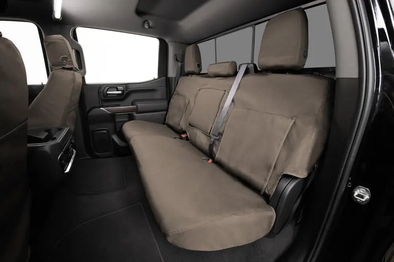 Covercraft Taupe Waterproof Polyester Second-Row Seat Covers For 2014 Chevrolet Silverado 1