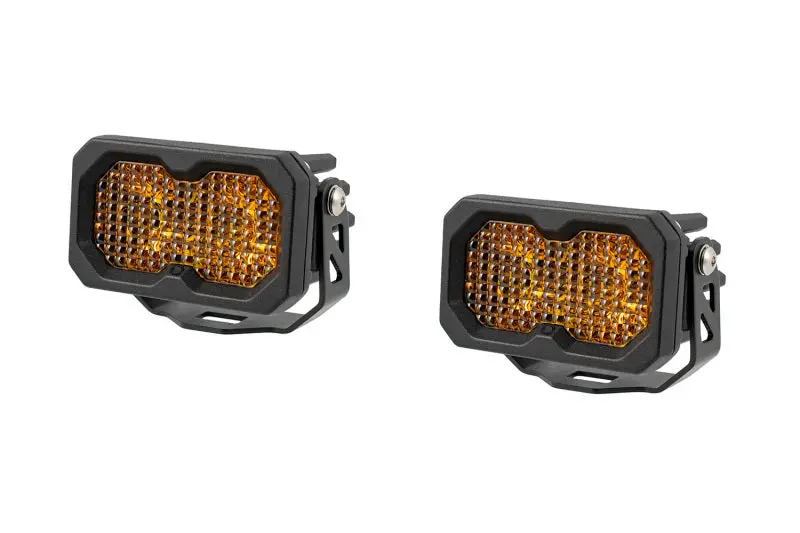 Diode Dynamics C2 2.0 Sport Yellow Flood Led Auxiliary Lights – Abl-Compatible Pair 1