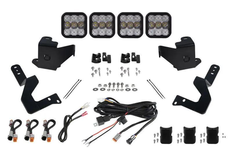 Diode Dynamics Ss5 Grille Lightbar Kit For 2022 Toyota Tundra – Pro White Crosslink Configuration 1