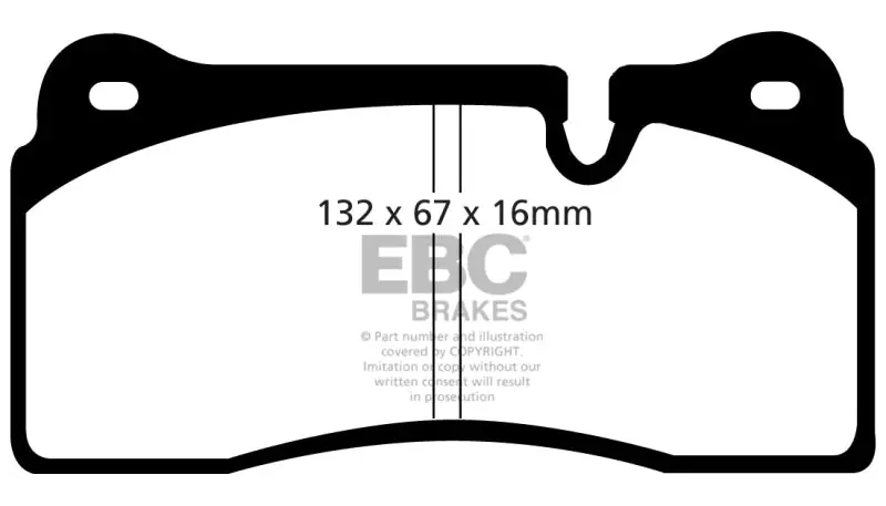 Ebc Bluestuff Front Brake Pads For 1998–1999 Lamborghini Diablo Sv 5.7L 1