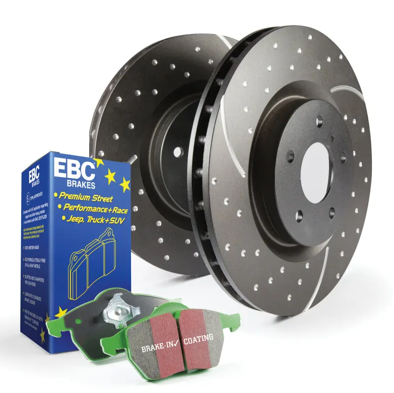 Ebc Greenstuff Brake Pad And Grooved Rotor Kit – S10 Series 1