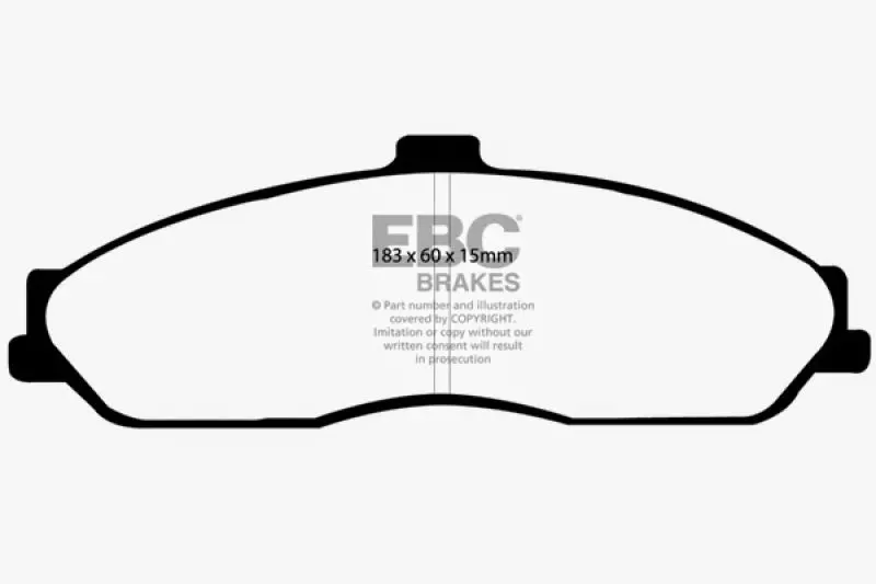 Ebc Greenstuff Front Brake Pads – Performance Street Compound For 2003–2004 Cadillac Xlr 4.6L 1