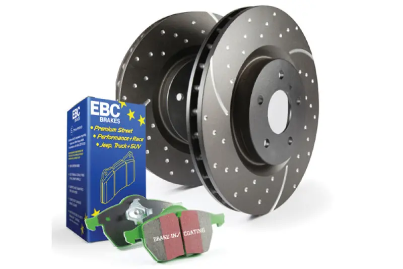 Ebc S10 Brake Kit – Greenstuff Pads + Gd Series Drilled & Slotted Rotors 2