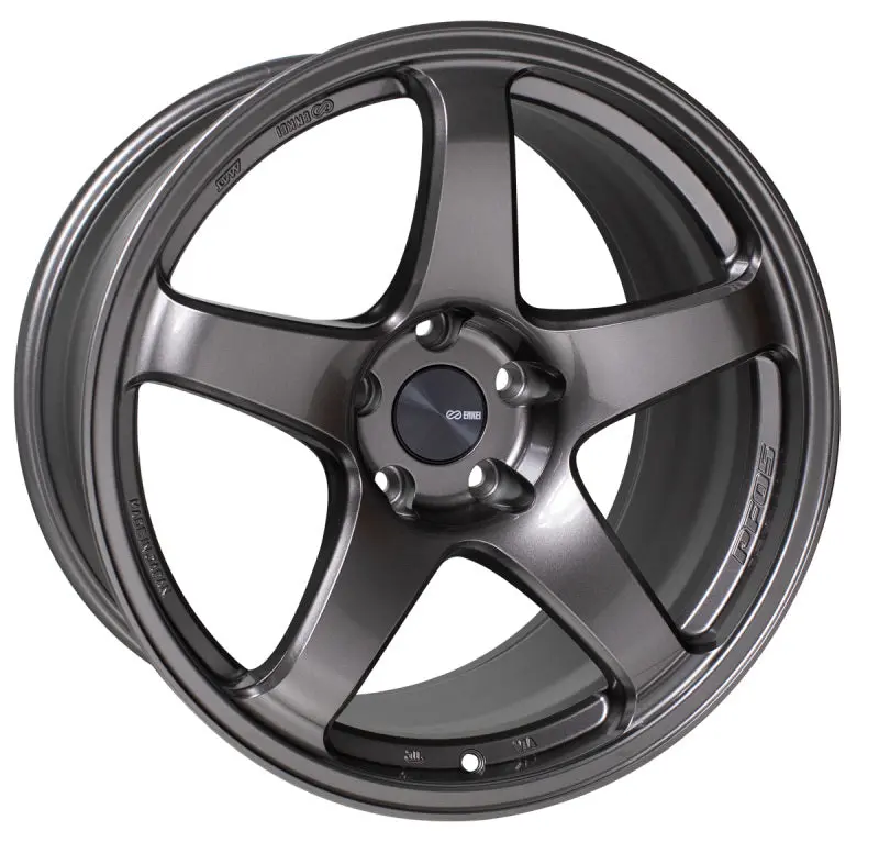 Enkei Pf05 Forged Alloy Wheel – 16X7 Inch, 5X100 Bolt Pattern, 48Mm Offset, 75Mm Center Bore, Dark Silver Finish 1