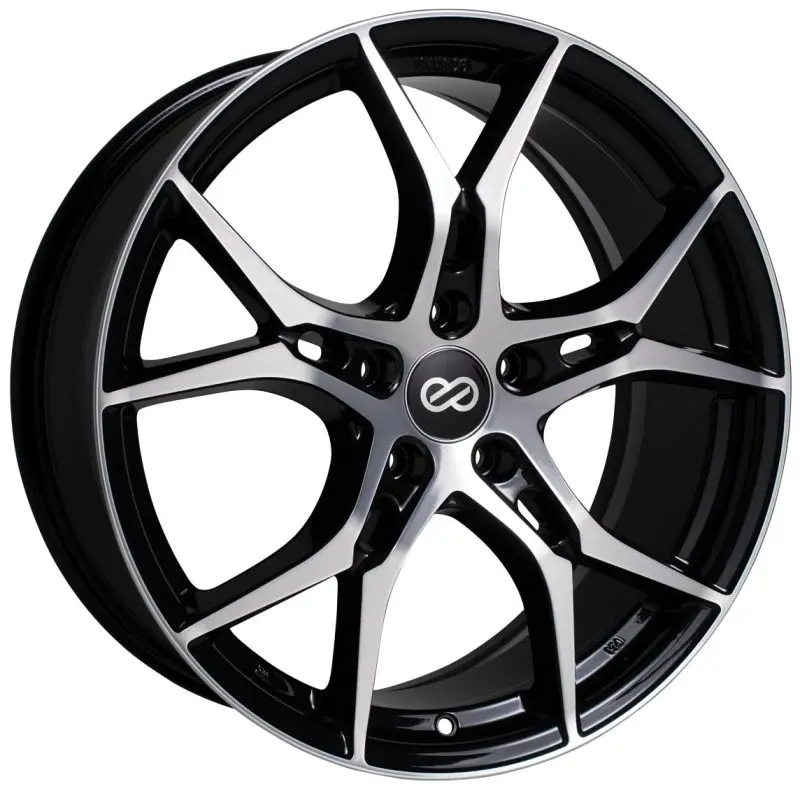 Enkei Vulcan 17X7.5″ Alloy Wheel – 5X114.3 Bolt Pattern, 45Mm Offset, 72.6Mm Bore, Black Machined Finish 1