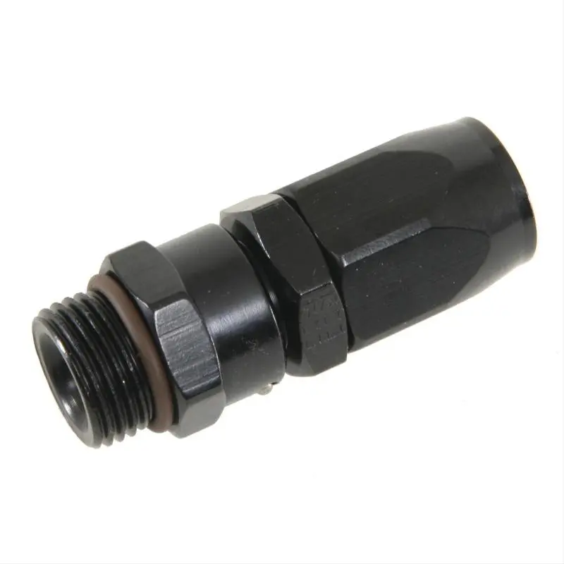 Fragola -12An Straight Hose End With 1 5/16"–12 (16) Thread – Black 1