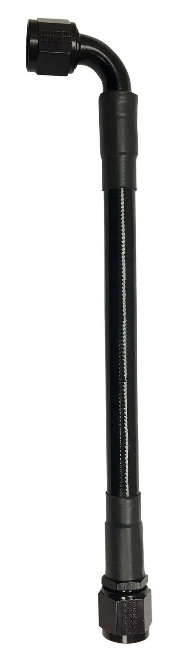 Fragola -8An Black Ptfe Hose Assembly – 24-Inch Length With Straight-To-90° Fitting 1