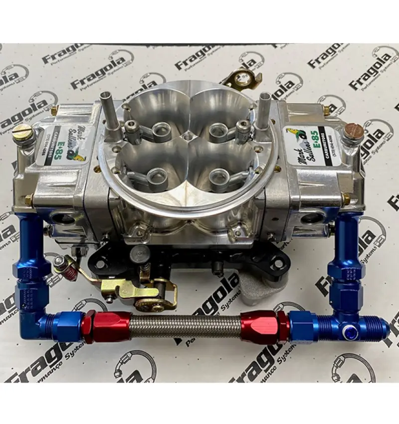 Fragola Chrome Dual-Inlet Demon Fuel Line Kit – -8An With 9/16-24 Threads 1