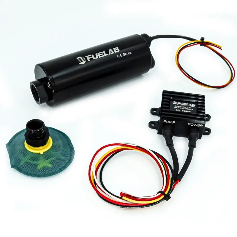 Fuelab In-Tank Twin-Screw Brushless Fuel Pump Kit – 400 Lph, 65-Micron Filter, Remote Controller Included 1