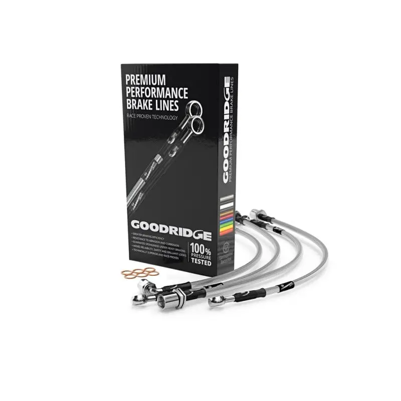 Goodridge 04-06 Subaru Baja Stainless Steel Brake Lines 1
