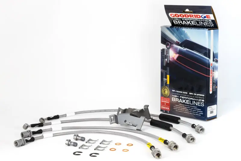 Goodridge Stainless Steel Brake Line Kit – 2008–2013 Chevrolet Silverado (Rear Drum W/ Active Brake Control) 1