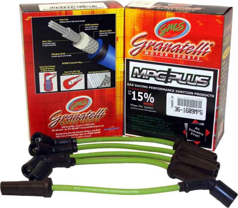 Granatelli Mpg Plus Ignition Wire Set For 1996–1998 Pontiac Bonneville 3.8L V6 1