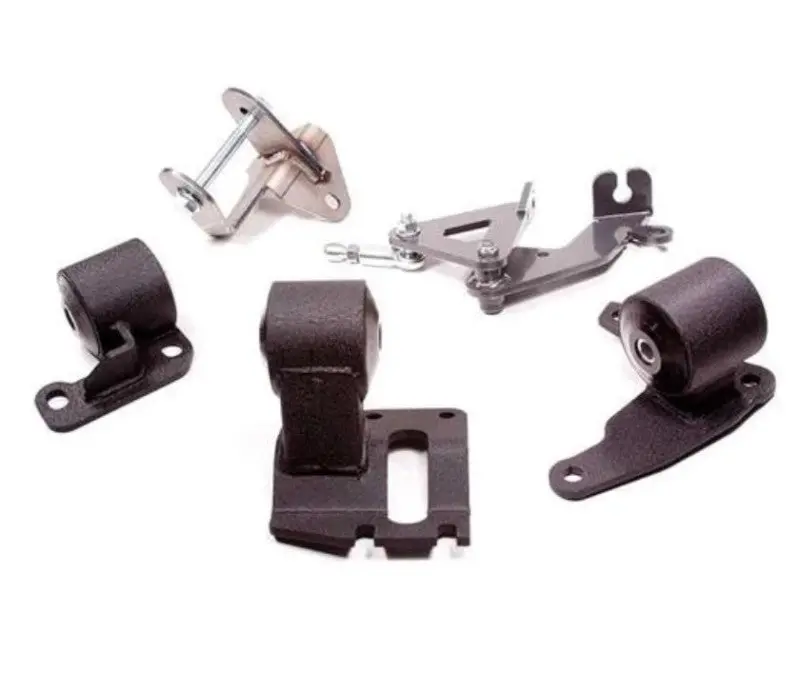 Innovative 90-93 Integra H-Series Black Steel Mounts 95A Bushings 1