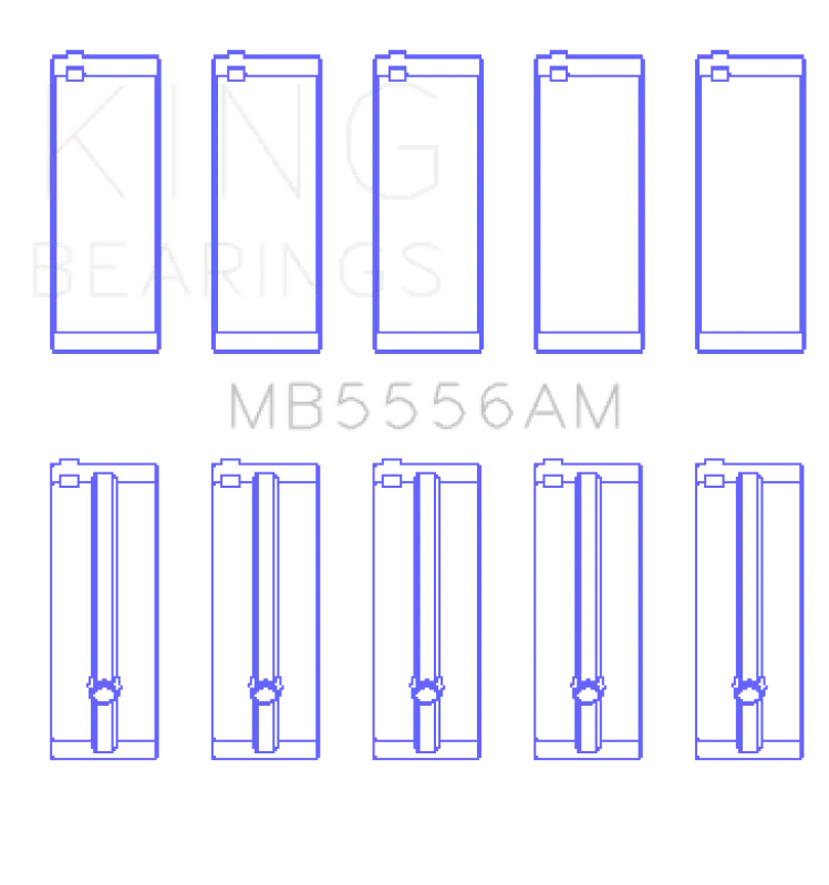 King Engine Bearings Main Bearing Set For Suzuki G13 Engines (+0.50Mm Oversize) 1