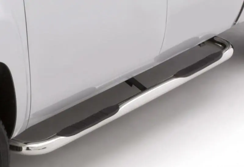 Lund 2019 Ram 1500 Extended Cab Pickup 3In. Round Bent Ss Nerf Bars - Polished Stainless 2