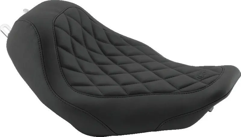 Mustang Aero Wide Touring Two-Piece Seat With Driver Backrest – Fits Honda Vt750 (2004–2021), Black 1