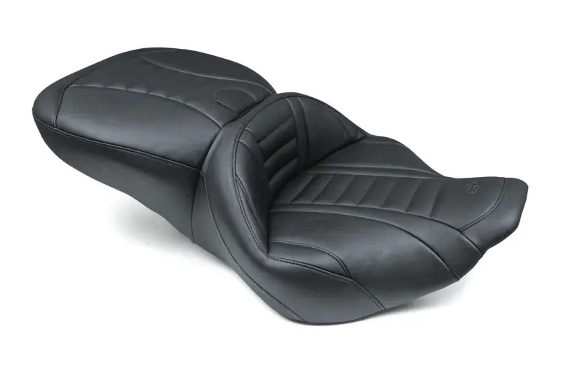 Mustang Harley-Davidson Deluxe One-Piece Seat – Black, Fits Road King (1997–2007), Street Glide (2006–2007), And Eagle Touring (2000–2005) 1
